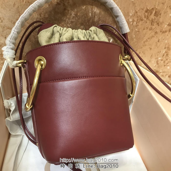 Chloe克洛伊 最新 進口小牛皮Roy系列 小號水桶包  ypk1001